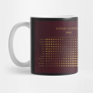 Lunar Calendar 2021 - Southern Hemisphere Mug